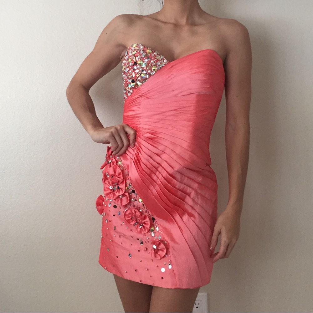 Pink Tony Bowls cocktail dress